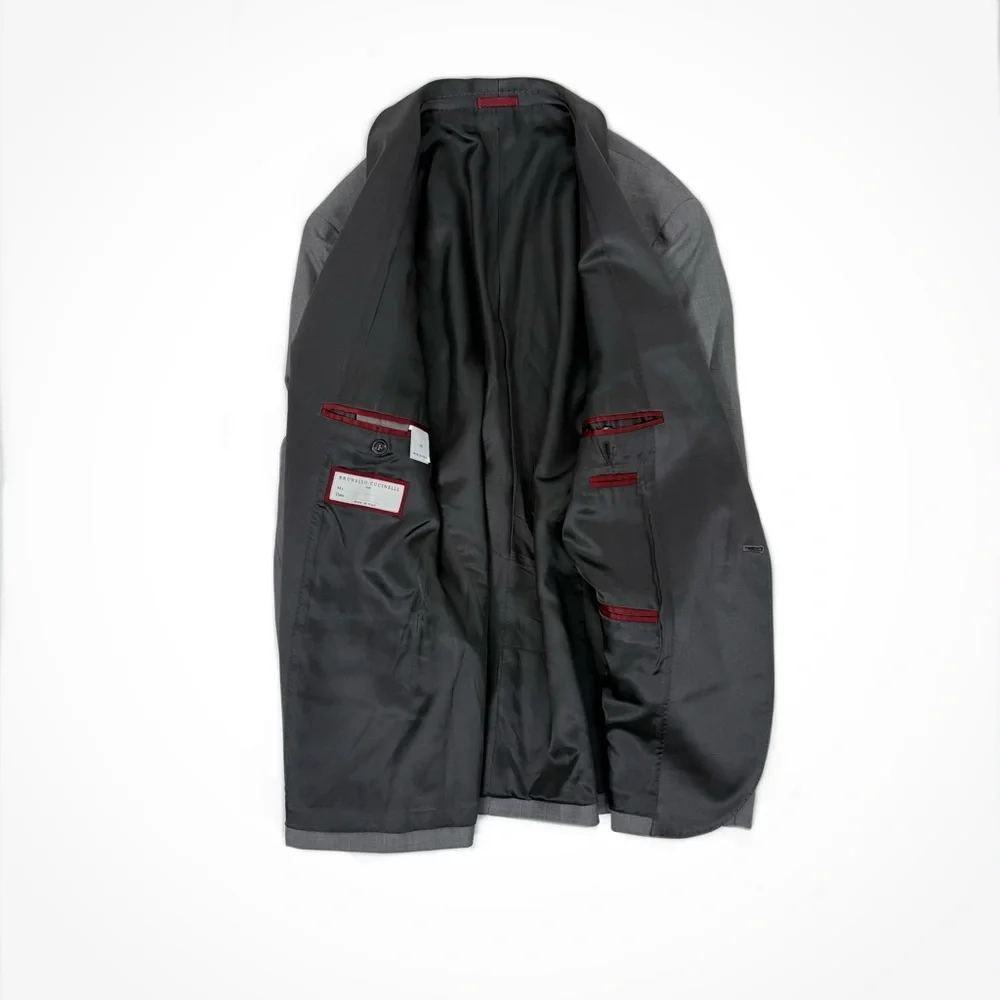Brunello Cucinelli Silk & Wool Shawl Collar Formal Jacket | 38 - Picture 5 of 15